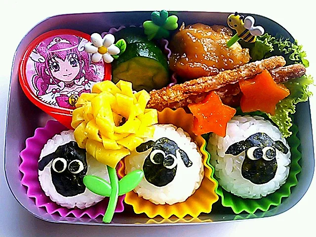 Snapdishの料理写真:ひつじのショーン弁当|さっきさん