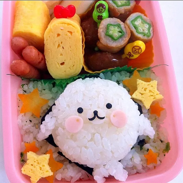 まめごまﾁｬﾝ弁当|あみん´ω`)ﾉさん