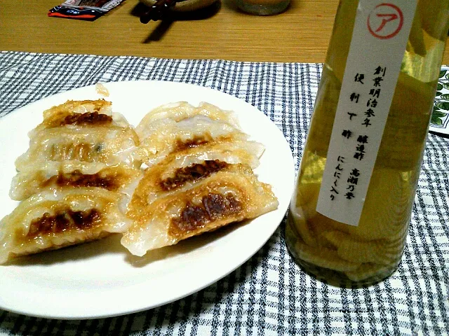 餃子とニンニクいり高瀬の酢|naorinさん