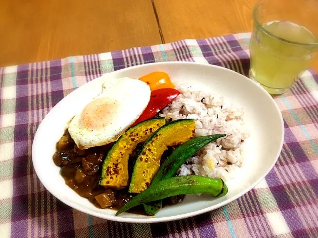 夏野菜カレー|おじぎさん