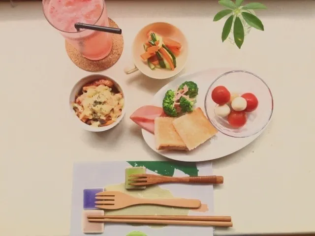 Snapdishの料理写真:朝ごはん|りのこ、さん