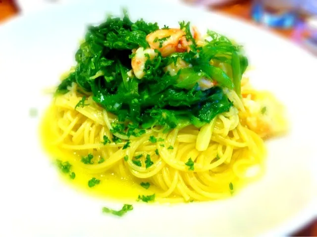 足赤えびと九条ねぎのパスタ 柚子胡椒風味|tku🍅🍝🍜🍝🍜🍝🍅さん