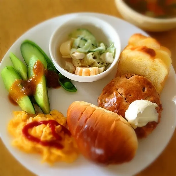 Snapdishの料理写真:今朝の、朝ご飯プレート。|ayaさん