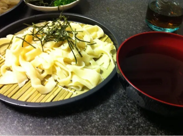 Snapdishの料理写真:うどん、打ってみました。|諭吉さん