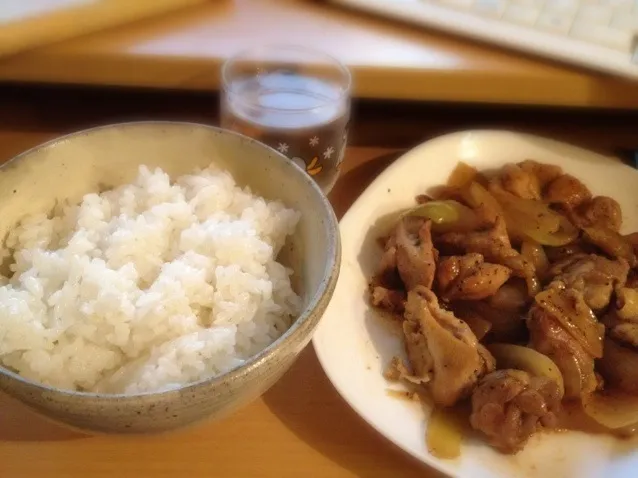 鶏肉と玉ねぎの甘辛炒め|憂夢さん