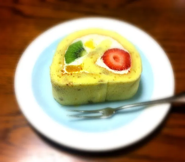 フルーツロールケーキ|ぽぽわりさん