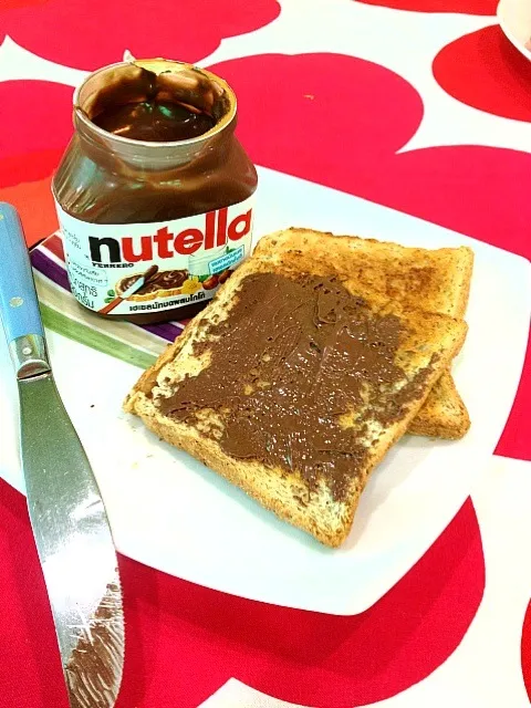 toast together with nutella🐷|mariaさん