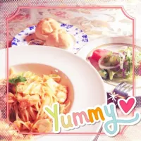 カニクリームパスタランチ＊|nanaさん