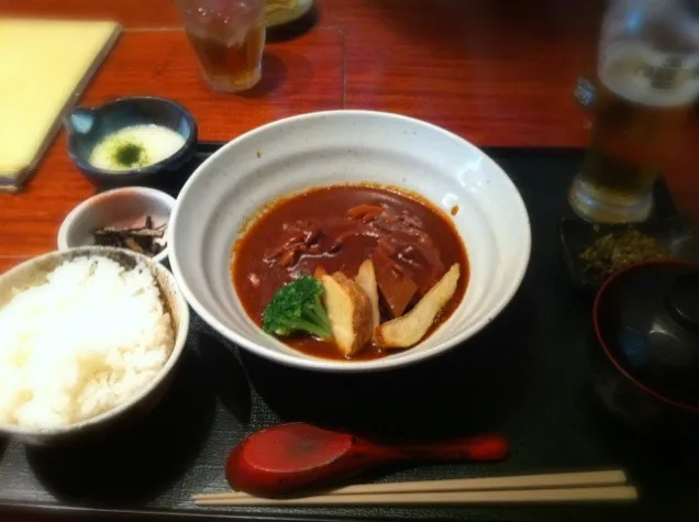 煮込みハンバーグ定食|うまさん