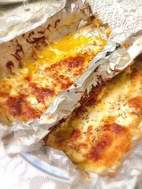 Baked fish fillet with cheese & butter|prissyさん