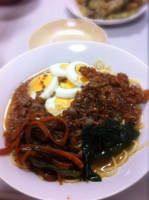 自己流肉味噌冷やし担々麺|ヤヨイタナカさん