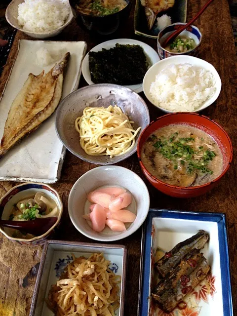 お昼ご飯 カマス定食|marimariさん