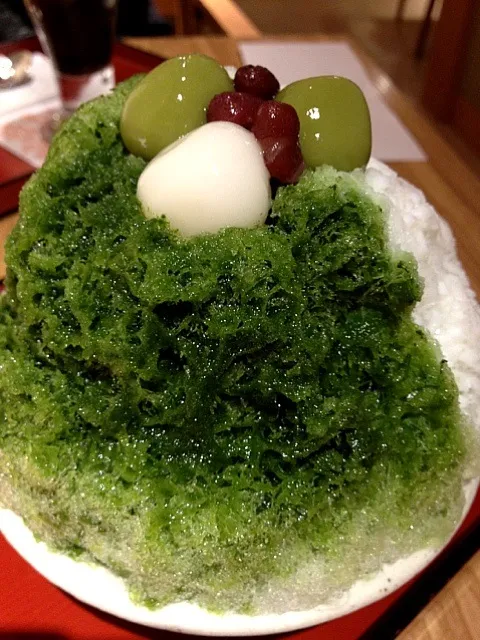 Snapdishの料理写真:宇治抹茶クリーム金時♪|Nanakoさん