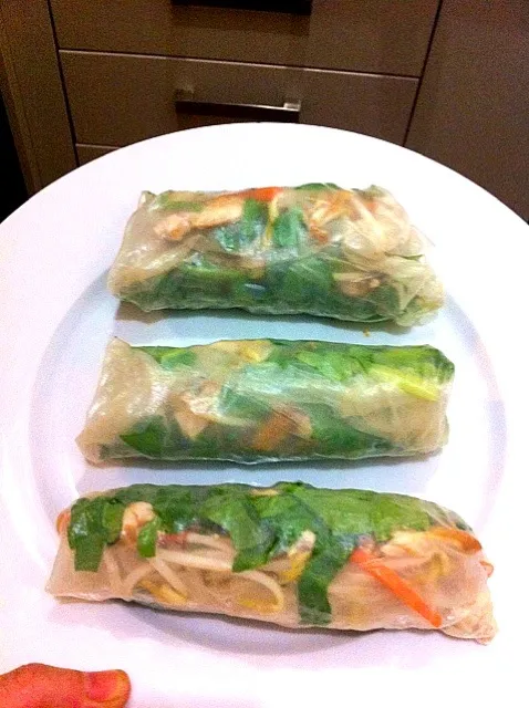 Vietnamese Rice Paper Rolls w-Chicken & Fresh Herbs|Amanda Gardnerさん