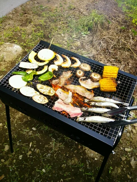 自宅でBBQ♪|沖山綾さん