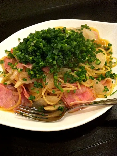 お葱たぷーり和風ぱすた🍝|美香さん