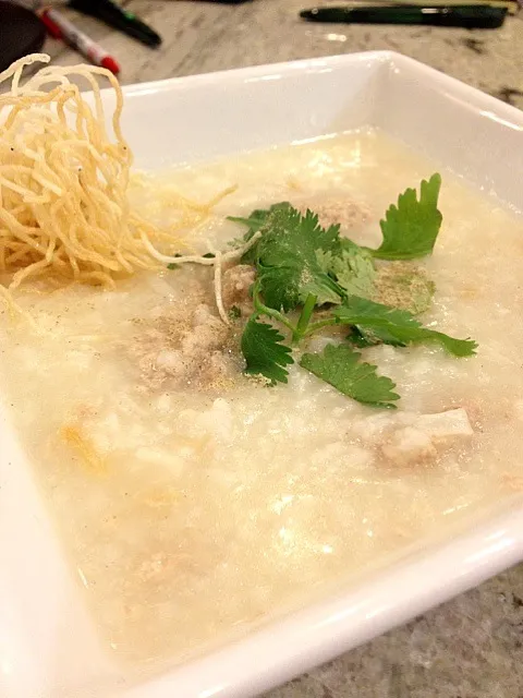 Snapdishの料理写真:rice soup thai style|P'kittyさん