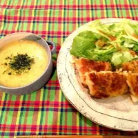 Snapdishの料理写真:ポテツナチーズ春巻き|nakashimayukikoさん