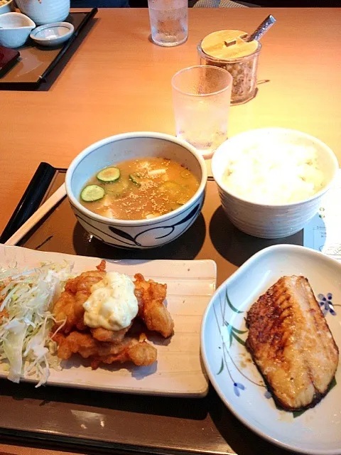 期間限定鳥天と冷汁定食|めぐみさん