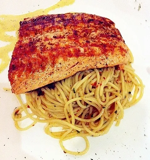 Grill Salmon Spagetti|Someoneさん