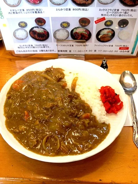 ご主人オススメ、ミンチカツカレー|大阪カレー部長さん