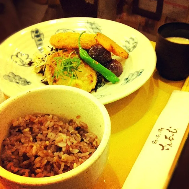 黒豆コロッケ定食♪|千夏さん