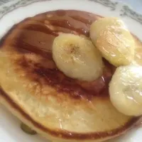 ホットケーキ 焼きバナナ添え|yuaさん