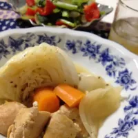 Snapdishの料理写真:鶏肉とキャベツのレモン煮|monetさん