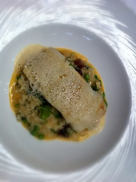 pan roasted cod with chorizo & broad beans|michael nassarさん