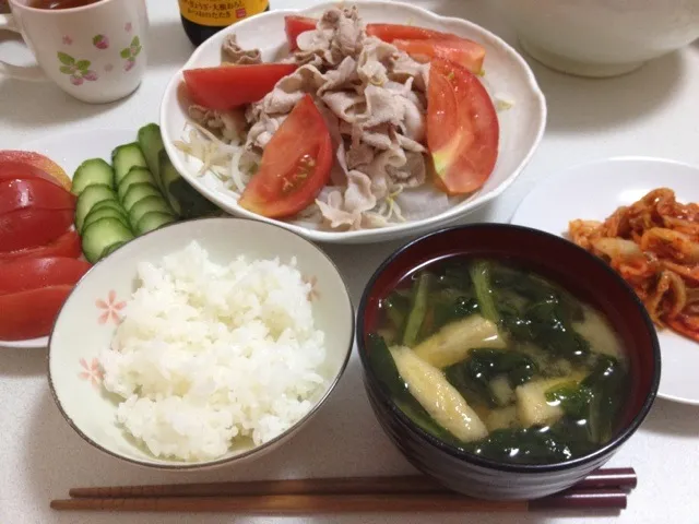 今日の晩御飯♡冷しゃぶ|あぽんさん