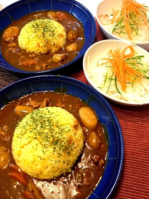 Snapdishの料理写真:父が育てたじゃがいもで作ったカレー(*^^*)|かずさん