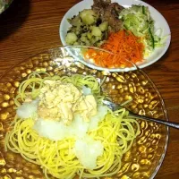 Snapdishの料理写真:夏の定番、ツナと大根おろしのパスタ|いとうなおみさん