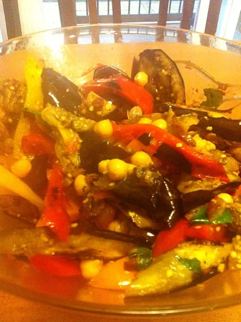 peas, eggplant&peppers|Yoriko Fujitaさん