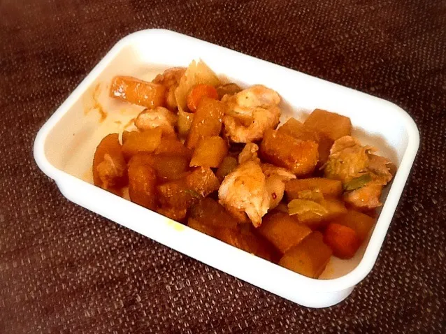 daikon, chicken and carrot with gochujang sauce cooked in the #ricecooker|Kirsten Adachiさん