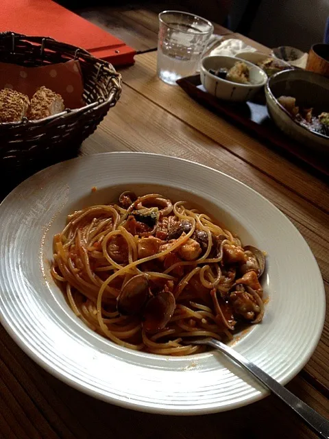 カフェでランチ。|のぶコさん