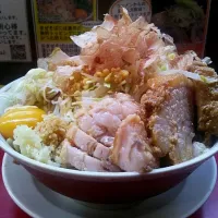 Snapdishの料理写真:豚まぜそば(大)冷やし