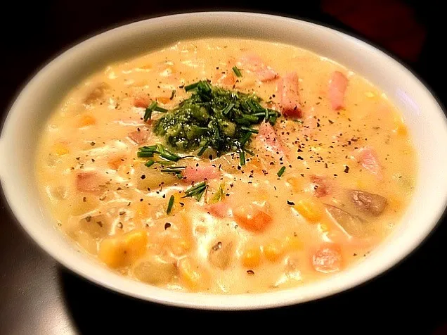 Chunky Ham & Corn Chowder|Amanda Gardnerさん