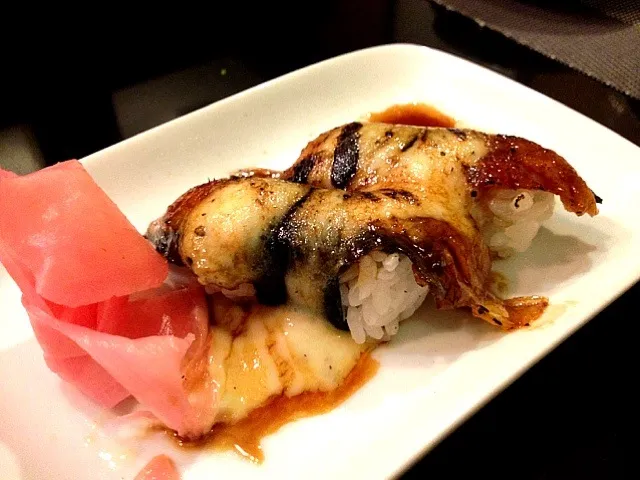 unagi sushi w egg-miso vinigrette flame|trinazinhaさん