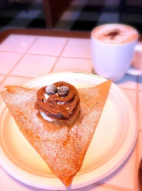 Snapdishの料理写真:mont blanc crape|didi kullawadeeさん