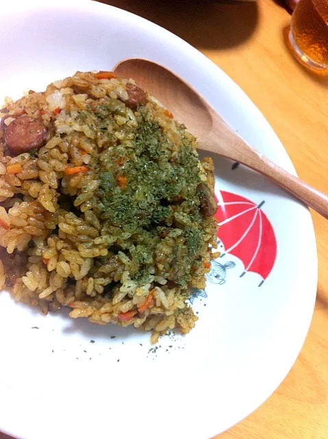 炊飯器でカレーピラフ|じじさん