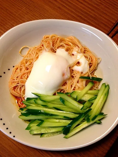 Snapdishの料理写真:ビビン麺(素麺で！)|かまさん