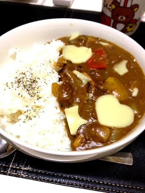 牛乳とチーズの夏野菜カレー|72さん