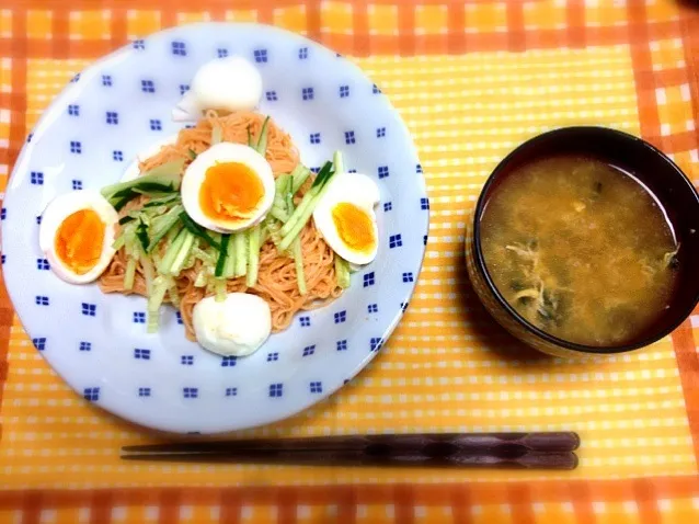 ビビン麺＆トックスープ|nrkさん