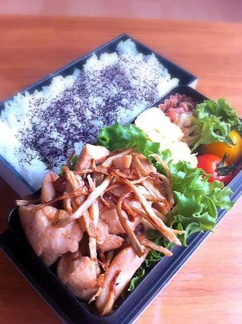 鶏胸肉の味噌焼き弁当|林檎屋さん