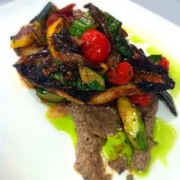 grilled filet of snapper, ratatouille, fennel tapenade|bluebeardさん