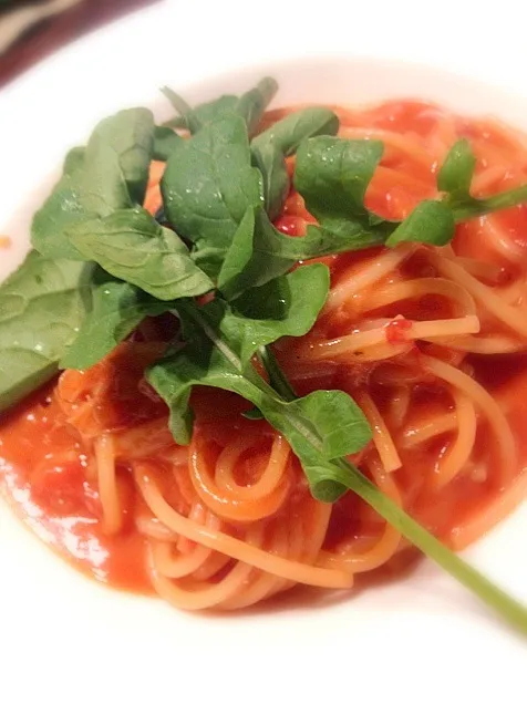 Crab & Tomato Cream Spaghetti|gigiさん