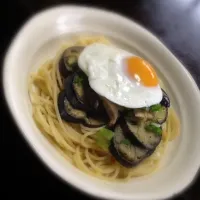 なすとしめじの冷製和風パスタ|まいたそさん