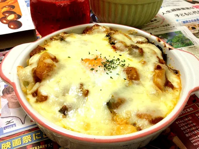 昨日のカレーで焼きカレー|くり子さん