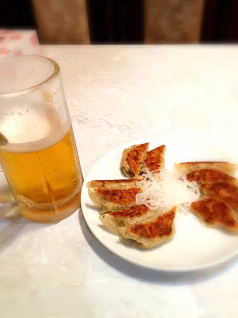 とりあえずビールと餃子|すえたけさん