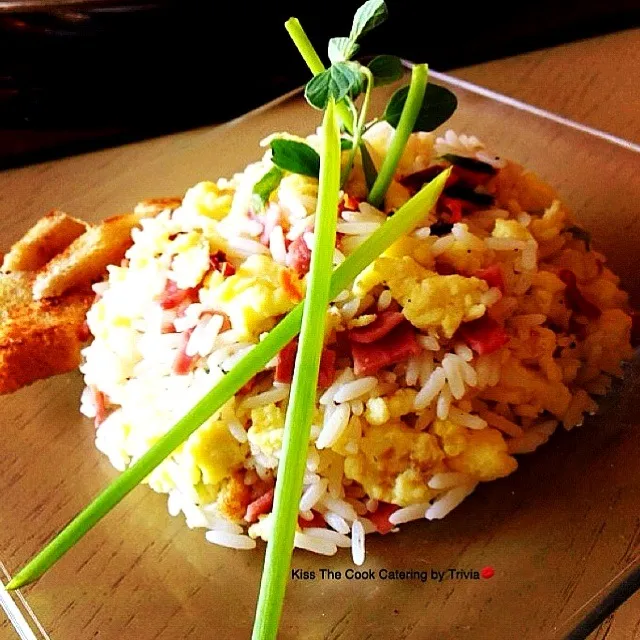 Brunch--> Eggs, Bacon and Rice|Taste-New Americanさん